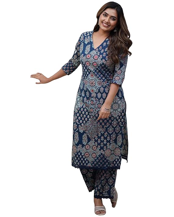 ANNI DESIGNER Women's Cotton Blend Kurta Sets for Women-TRENDDIVE
