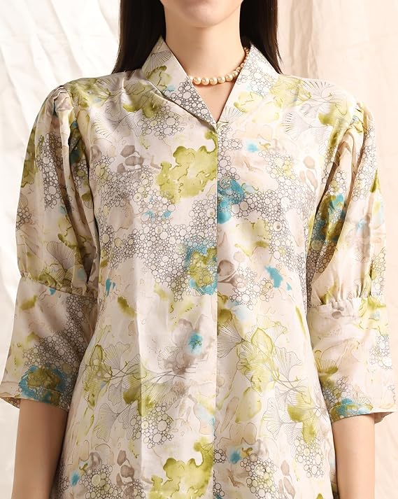 Leriya Fashion Anarkali Kurta-Set for Women – Cotton Printed Kurta & Straight Pant-Trenddive