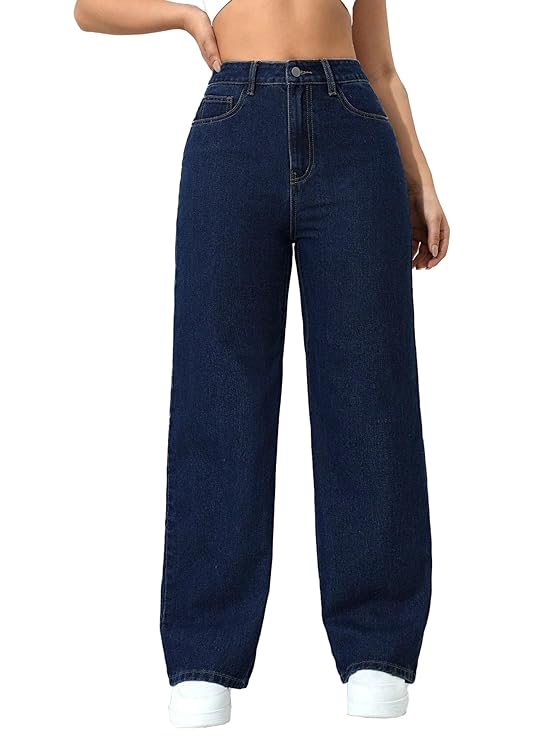 TOPLOT Jeans for Women High Rise-TRENDDIVE
