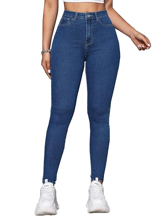 TOPLOT Skinny Fit Jeans for Women-TRENDDIVE