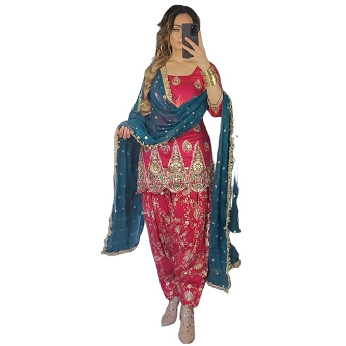 SHAFNUFAB Womens Dhoti Suit-TRENDDIVE