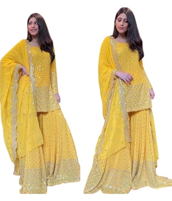 Clothlemon Georgette sharara Suit-TRENDDIVE