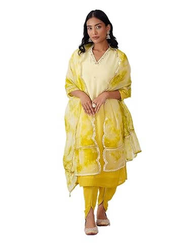 OSS Women's Muslin Ombre Shirt with Muslin Tulip-TRENDDIVE