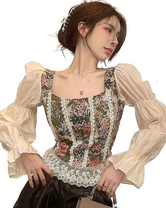 ICW Women's French Retro Style Tops-TRENDDIVE