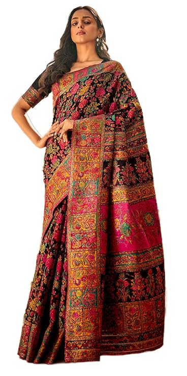 SWORNOF Kanjivaram banarasi silk saree-TRENDDIVE