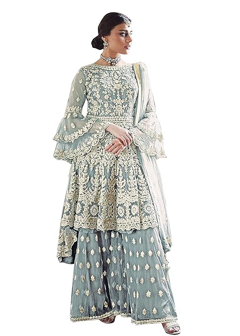 Miss Ethnik Women's Palazzo Suits-TRENDDIVE