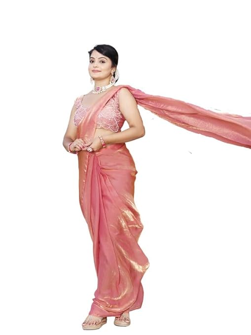 Tavasya womens Satin Saree-TRENDDIVE