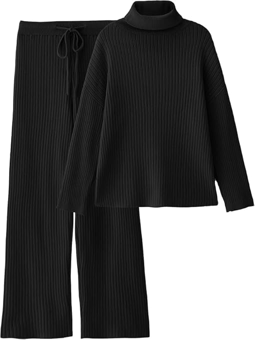 Turtleneck Sweater with Pajama For Women-TRENDDIVE