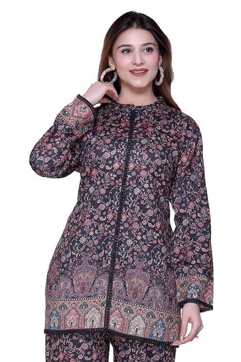 aarbee Floral Design Printed Winter Kurt-TRENDDIVE